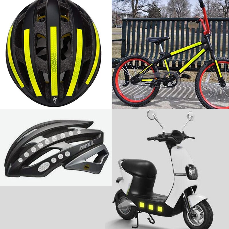 3M Auto Reflektierende Streifen Aufkleber Warnung Streifen-stil Dekoration Film Sicher Motorrad Baby Auto Reflektieren Straße Sicherheit Band