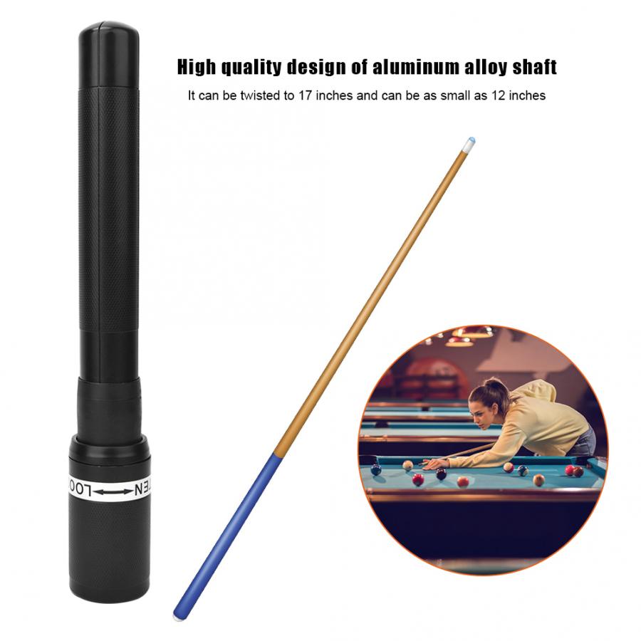 Telescopic Cue Butt End Extender 9 Balls Pool Billiard Cues Extension For Pool Billiard Cues Sticks Replacement Accessories