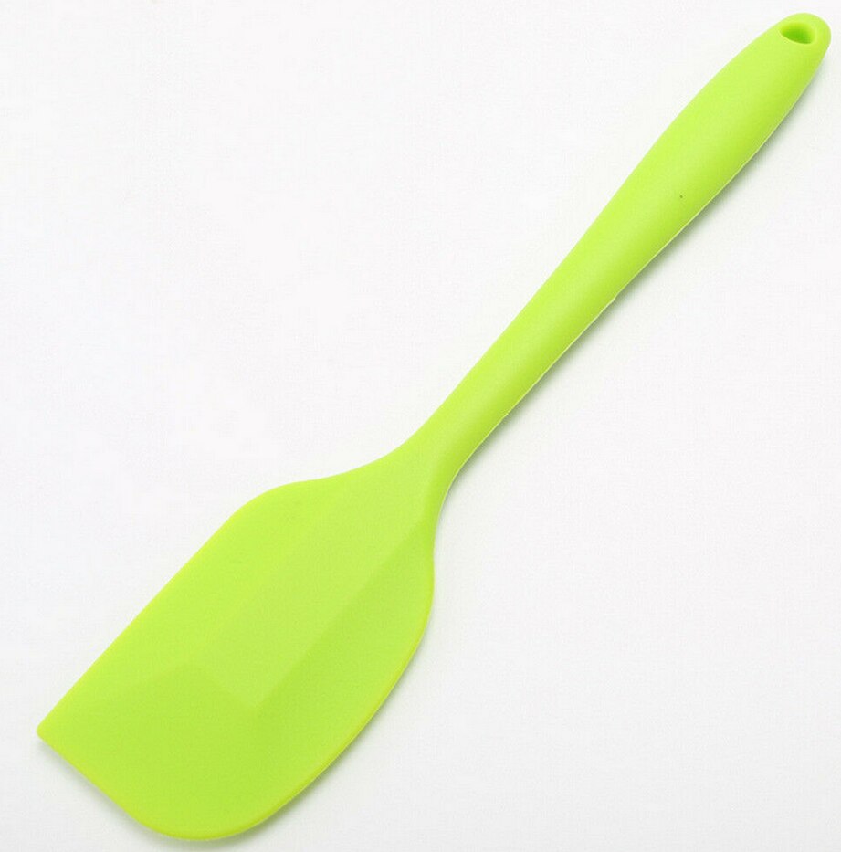 Silicone Spatula Non-scratch Heat Resistant Rubber Spatula Kitchen Baking Tools: Licht Groen