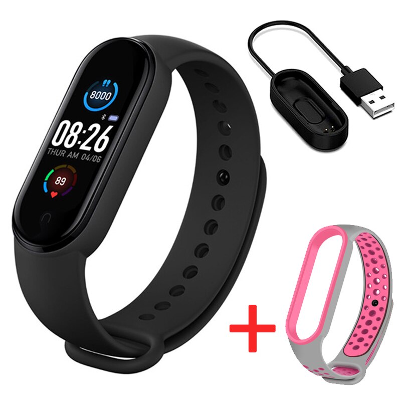 M5 Smart Watch Fitness Bracelet Band Trcker Sport Pedometer Blood Pressure Heart Rate Smarthwatch For Women Men Wristbands: 3