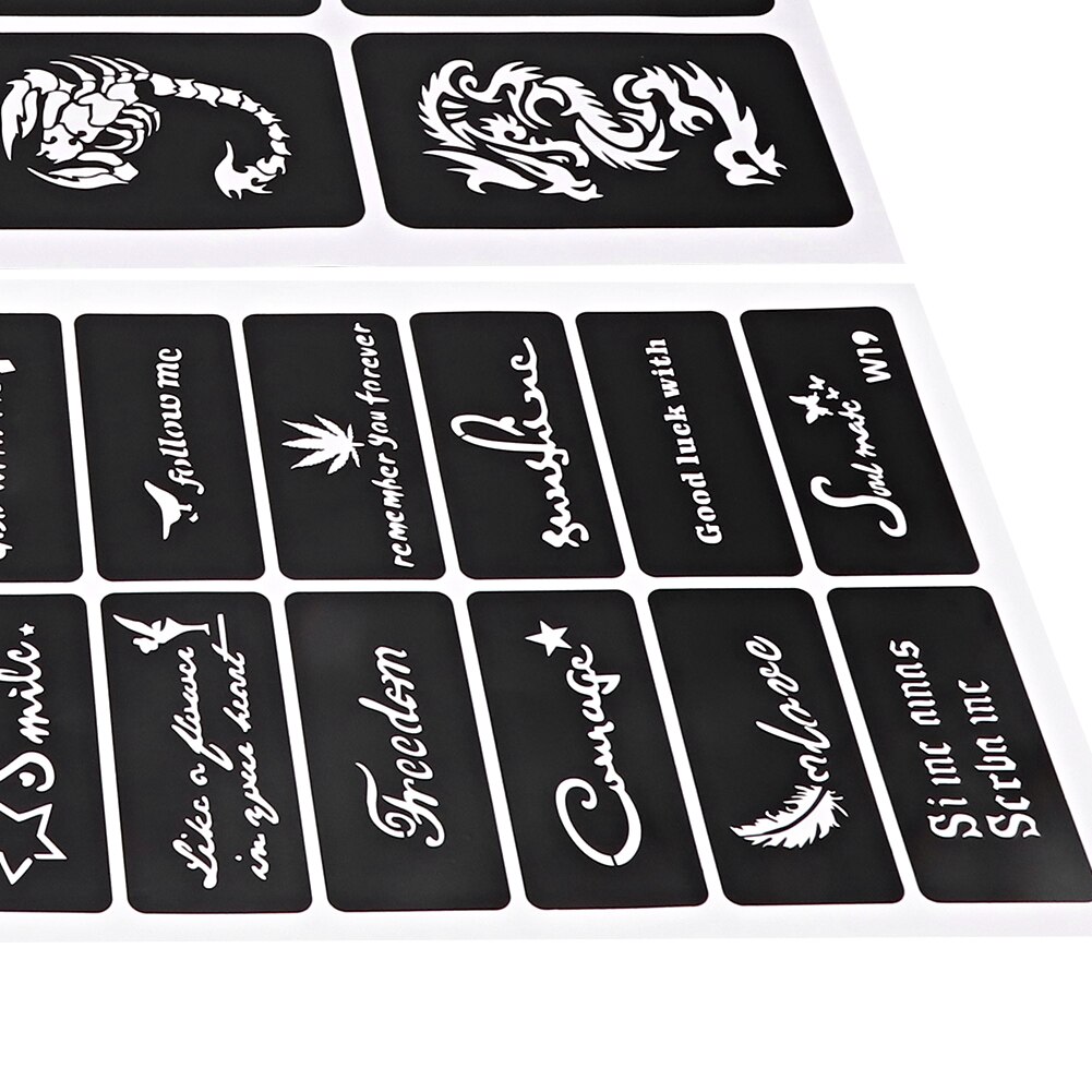 Tattoo Template Airbrush Stencil Reusable Small Ta Vicedeal