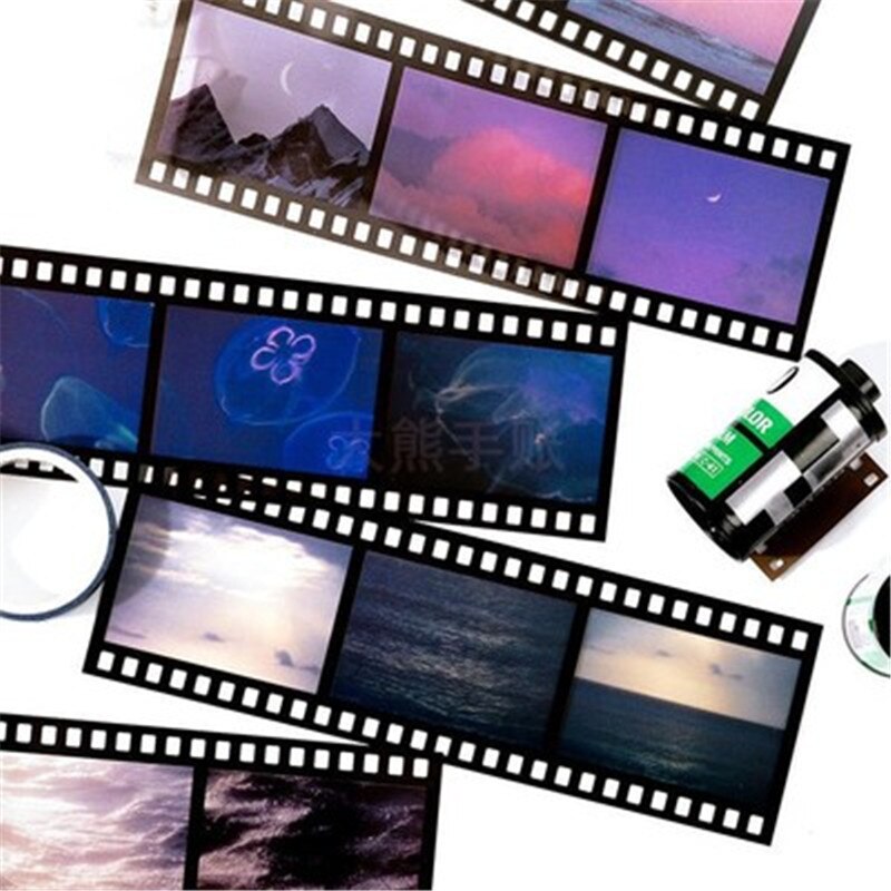 Diy Scrapbooking Sticker Label Masking Craft Tape Literary album series Tape sticker material paper set Decorative Stickers