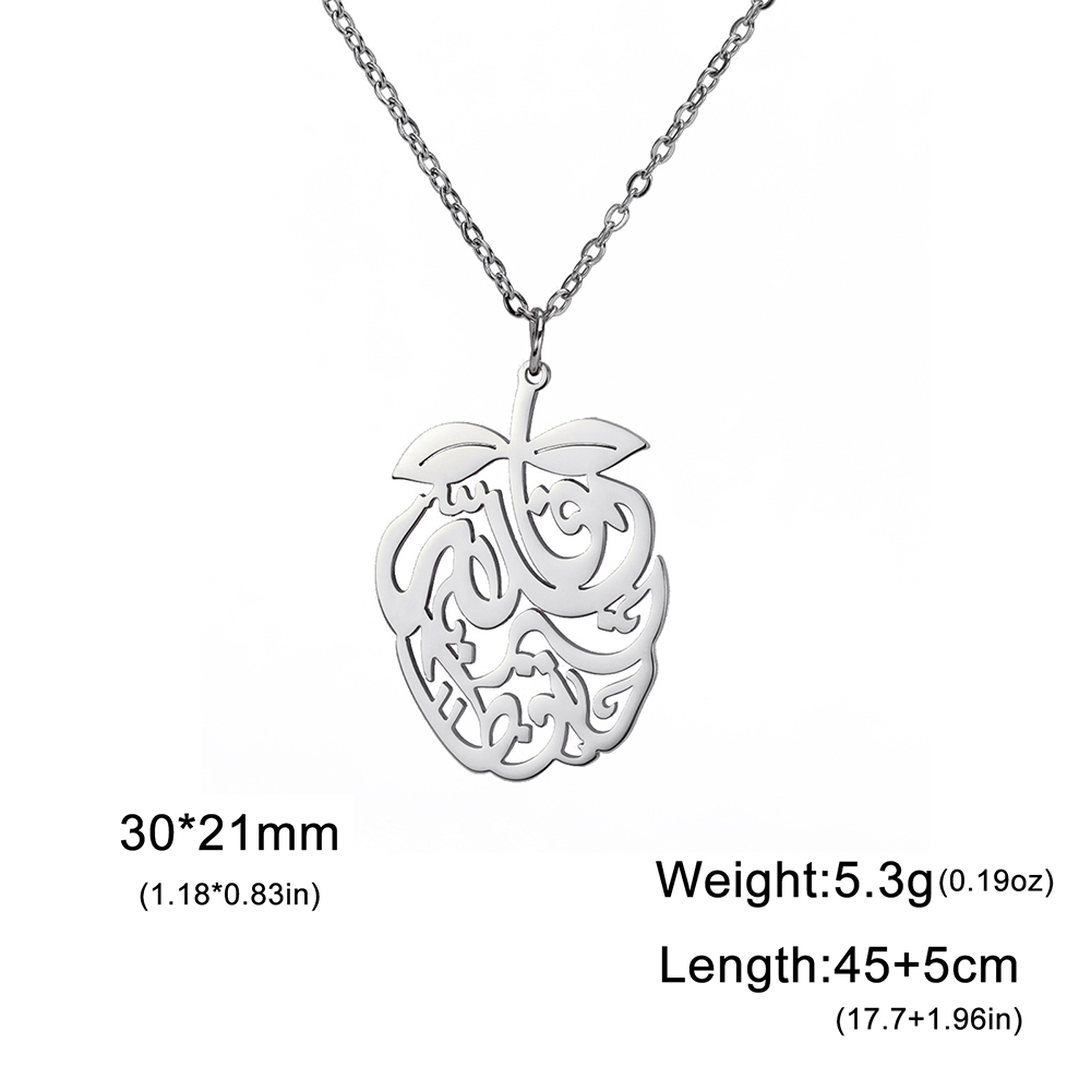 Dawapara Negen Punt Bahai Bahaism Ster Ketting Perzische Kalligrafie Farsi Parsi Hanger Roestvrij Stalen Sieraden: Goud / Donker Goud