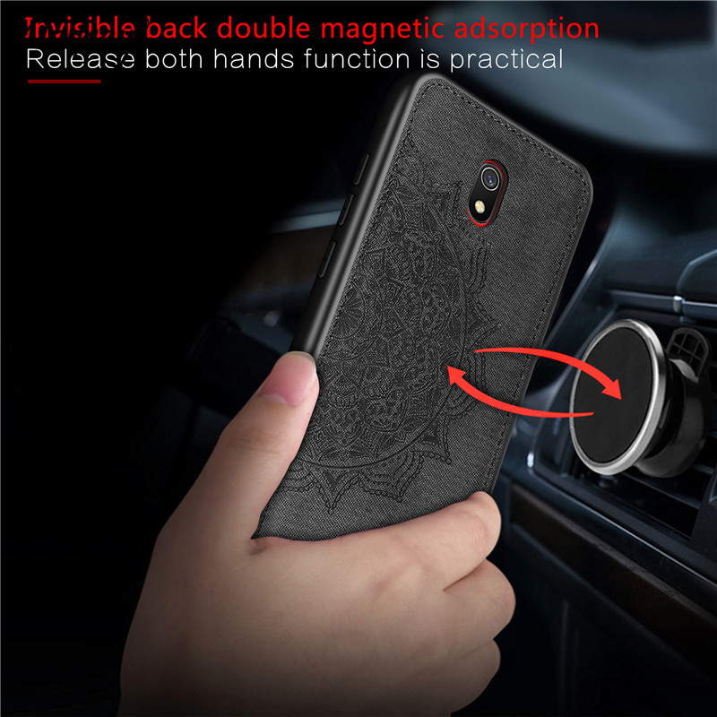 Voor Xiaomi Redmi 8A Case Soft Tpu Silicon Doek Textuur Hard Telefoon Case Voor Xiaomi Redmi 8A Beschermhoes Voor xiaomi Redmi 8A
