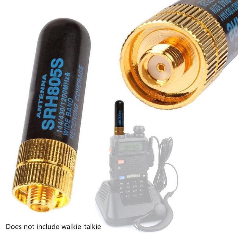 1Pc Walkie Talkie Antenna SRH805S 4.5cm Short Antenna SMA-F Female VHF/UHF For BAOFENG UV-5R Two-way Radio Accessories
