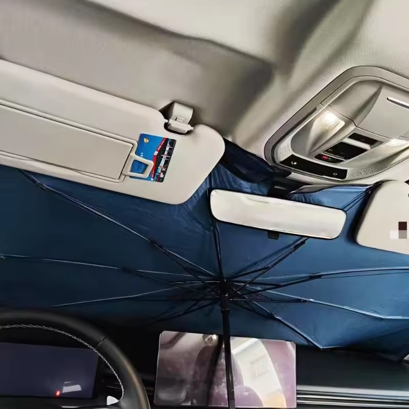 Autozonnescherm voorruit, zomer, intrekbaar, zonwering, zonnescherm, auto-parasol