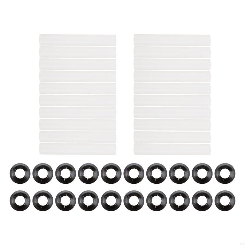 31BC actualiza los rodillos para puertas garaje, 20 fundas rodillos para funcionamiento y silencioso
