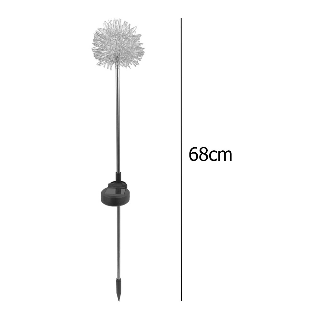 2pcs Solar Bollard Light Led Solar Stick Lights LED Solar Dandelion Ground Light Floor Garden Landscape Lamp for Yard Patio: Default Title