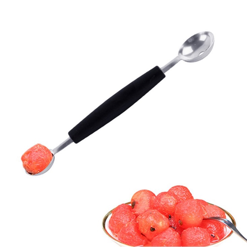 1 stk vandmelon udskærer skære tang ske udkerner frugt melon rustfrit stål værktøj vandmelon forfriskende vandmelon terninger