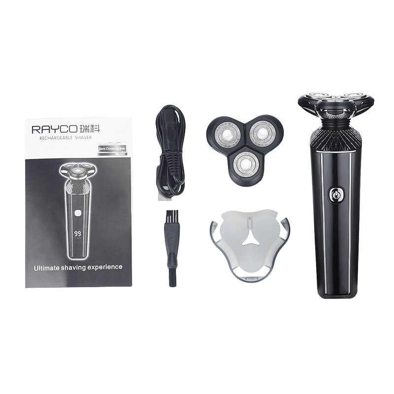 Elektrisch Scheerapparaat Mannen Scheerapparaat Baard Trimmer Scheerapparaat Voor Mannen Triple Blade Draagbare Baard Trimmer Snijmachine Voor Bakkebaarden F35: NO BOX WITH BLADE