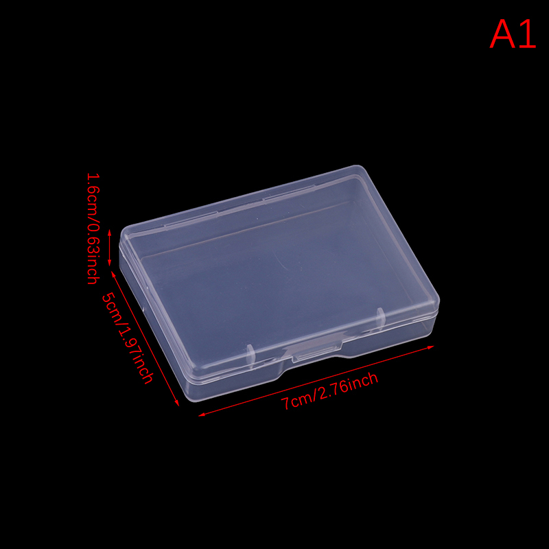 Boîte d'emballage en plastique transparente, rectangulaire, translucide, mallette de rangement, anti-poussière, durable, contenant pour bijoux de bain: Black