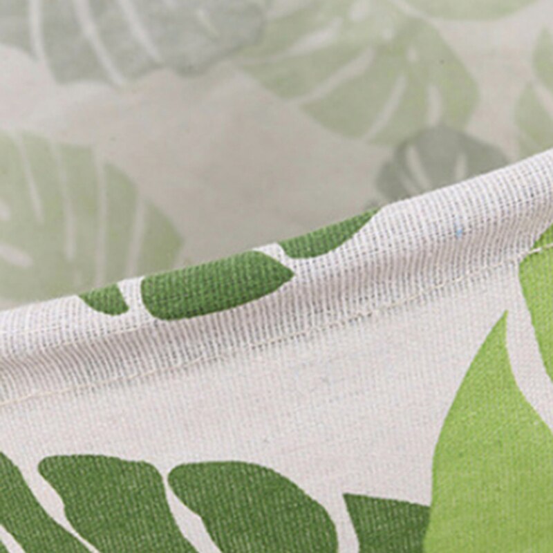 Green Tree Pattern Toy Storage Bucket Cotton And Linen Foldable Dirty Clothes Basket Home Decoration Storage Bucket