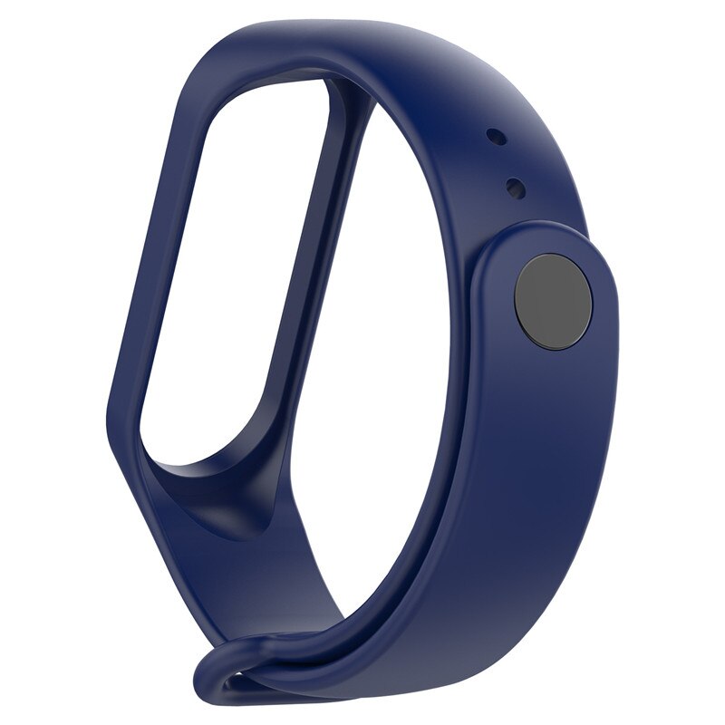 För  m5- band smart armband stegräknare utbyte armband klockarmband klockarmband för mi band 5 smart armband fitness rem: Midnattsblå