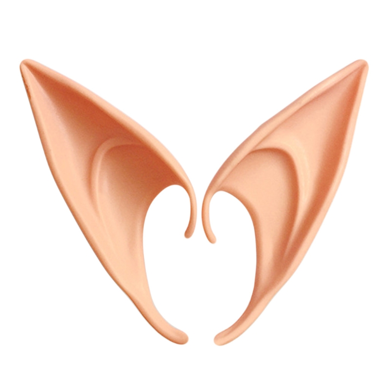 Máscara de látex con orejas de elfo para Cosplay, accesorios para de mascarada de Halloween, disfraces de hadas de Anime, Color profundo, W15, 1 par: 12