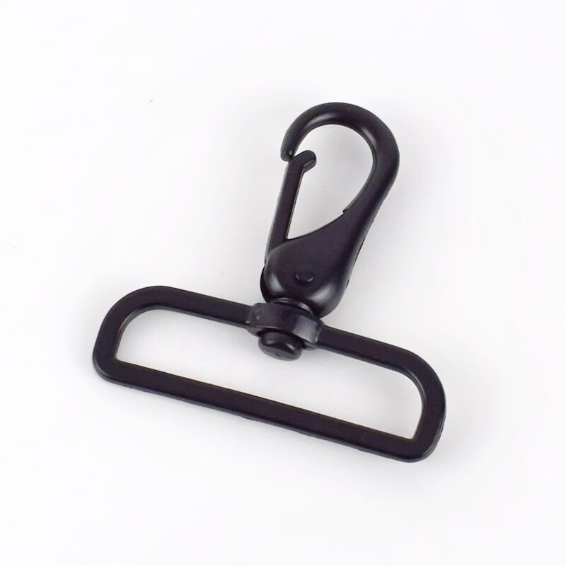 2/4 Stuks 50Mm Metalen Lederen Gespen Tas Riem Riem Swivel Haak Trigger Clip Gesp Hardware Sluiting Diy bagage Accessoires BF403: 50mm-2Pcs / Black
