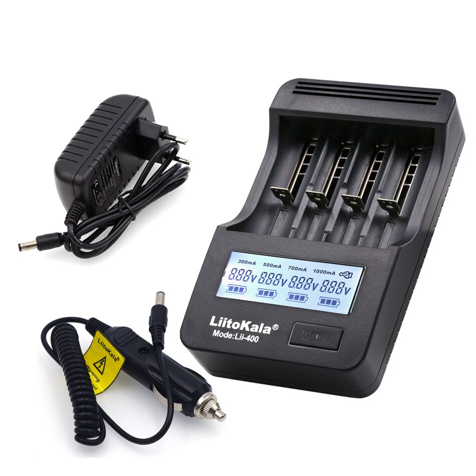 Liitokala Lii 500 Lii 400 Lii 300 Lii S1 18650 Lader Acculader Voor Batterij 18650 26650 18350 Aa Aaa test Capaciteit: Lii 400 full set