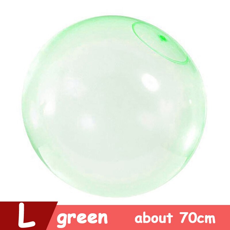 XL L M S Inflatable Soft Water FilIed Bubble Ball Blow up Summer Outdoor Fun Games For Party Pool Bath Ballon Toys Playball: L Green about 70cm