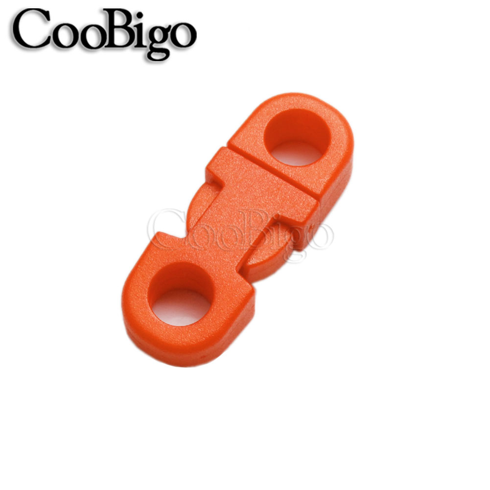 10 pçs fivela de liberação lateral de plástico mini paracord pulseira clipe fecho para câmeras cinta coleiras pet mochila acessório diy colorido: Prata antiga