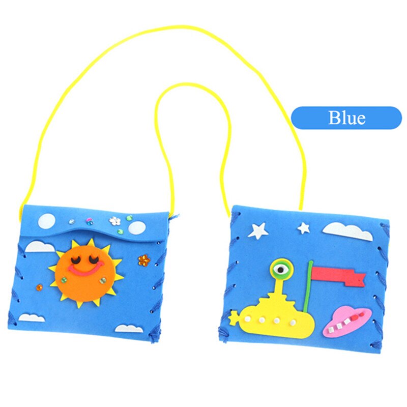 paquete de Material hecho a mano DIY para niños, billetera creativa para guardería, bolsa de costura, juguetes, rompecabezas educativo para bebés, juguetes intelectuales