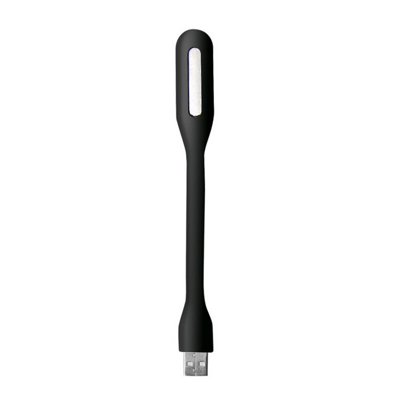 Mini bærbar usb led lampe 5v 1.2w super skarp boglys læselampe til powerbank pc bærbar notebook tslm 1: Sort