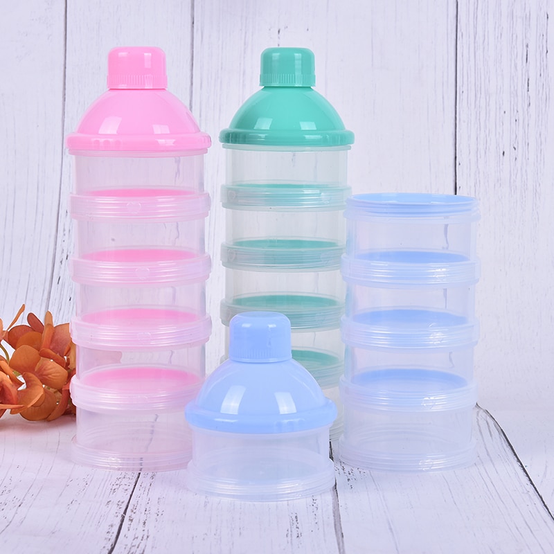 Bærbar nyfødt baby melkedispenser 5 lag melkebeholder