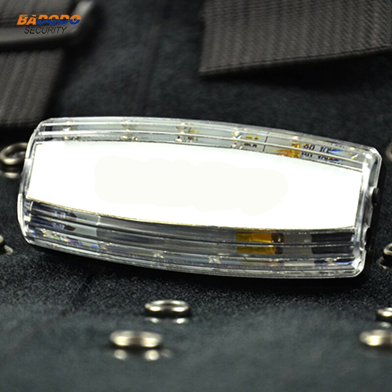 LED Flashing Shoulder lamp light alarm chargeable battery patrol warning light SOS emergency light Shoulder clip flasher alarm