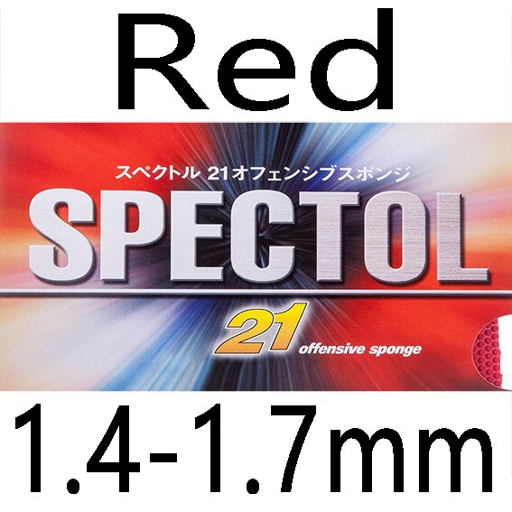 TSP Original SPECTOL 21 Offensive Sponge Table Tennis Rubber Pips-out Ping Pong Sponge Tenis De Mesa: Red 1.4-1.7mm