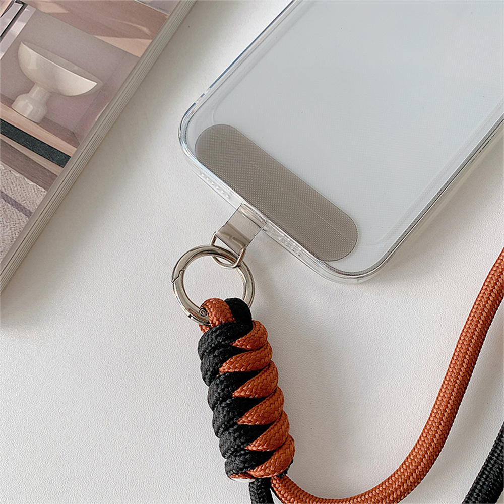 Cute Mobile Phone Straps Crossbody Rope Contrast Color Lanyard with Door Credencial Upgrade Strips Convenient Telephone Chain
