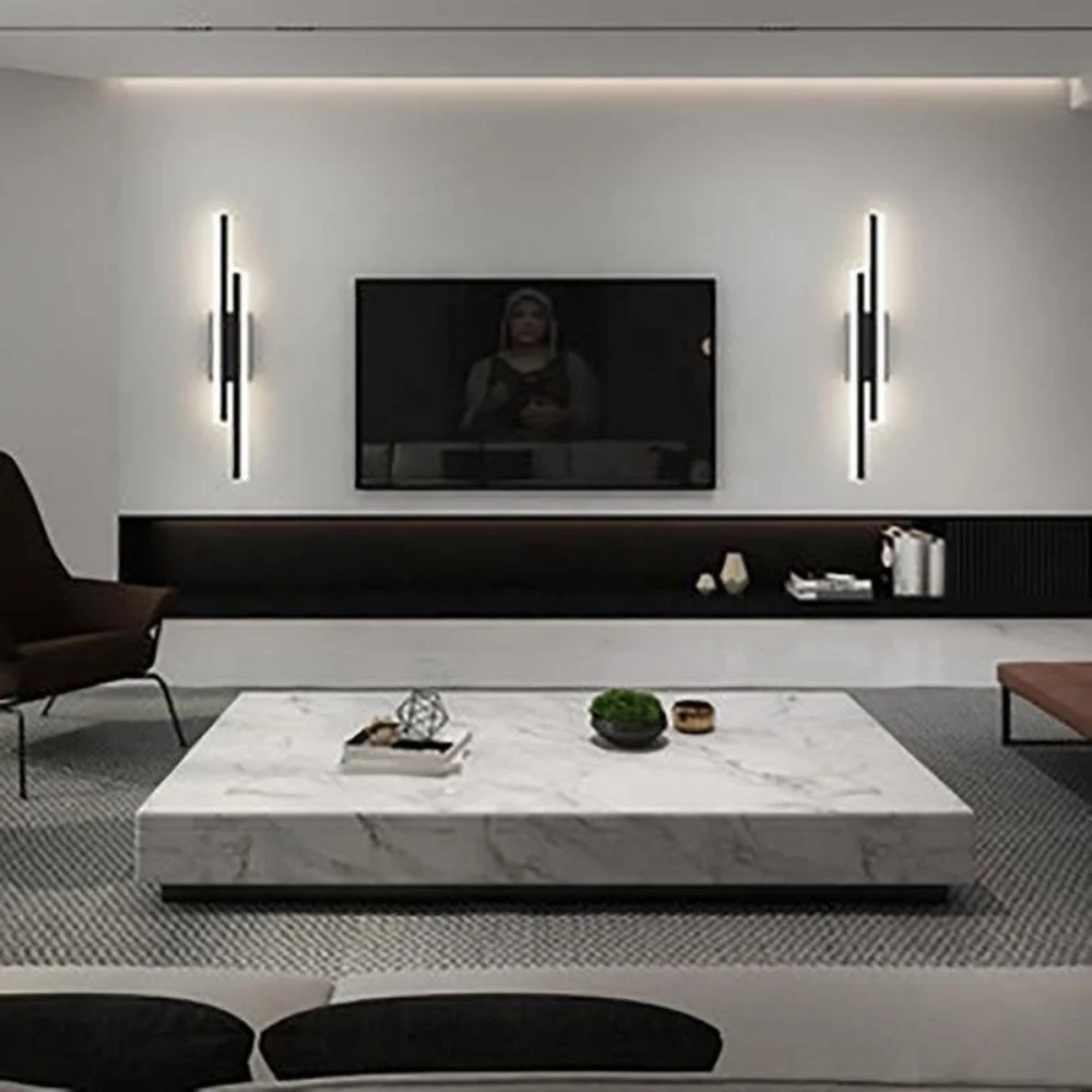 Nordisk moderne minimalistisk lampetter lysarmatur innendørs stue soverom hotell vegglamper