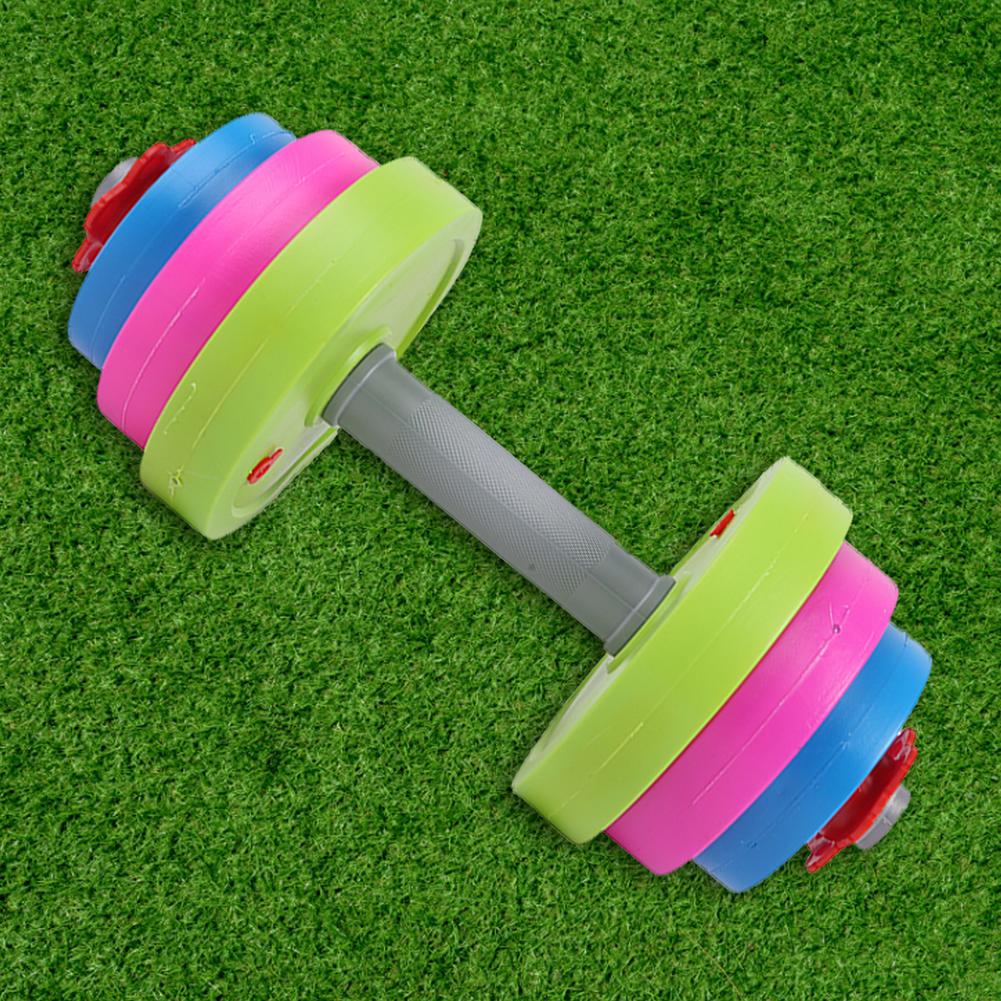 Spaß Einstellbare Bunte Hantel einstellen Gewicht Heben Hanteln trainieren einstellen Für freundlicher Fitnessstudio ÜSpund-Füllen Mit Strand Sand Oder wasser: Ursprünglich Titel