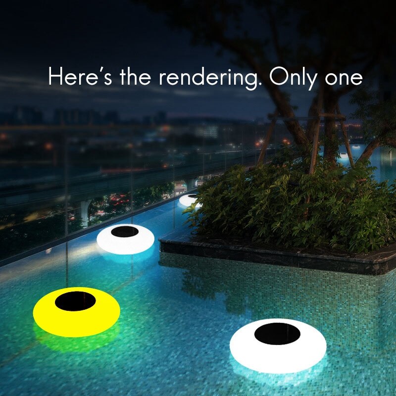 Colorful Lawn Lamp Outdoor LED Solar Energy Park Villa Community Pool Floating Lamp Courtyard Garden Lamp