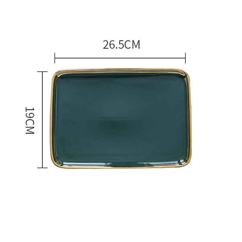 Luxury ceramic tableware, direct selling products, western-style dishes, retro, storage tray plate set dish sets: F