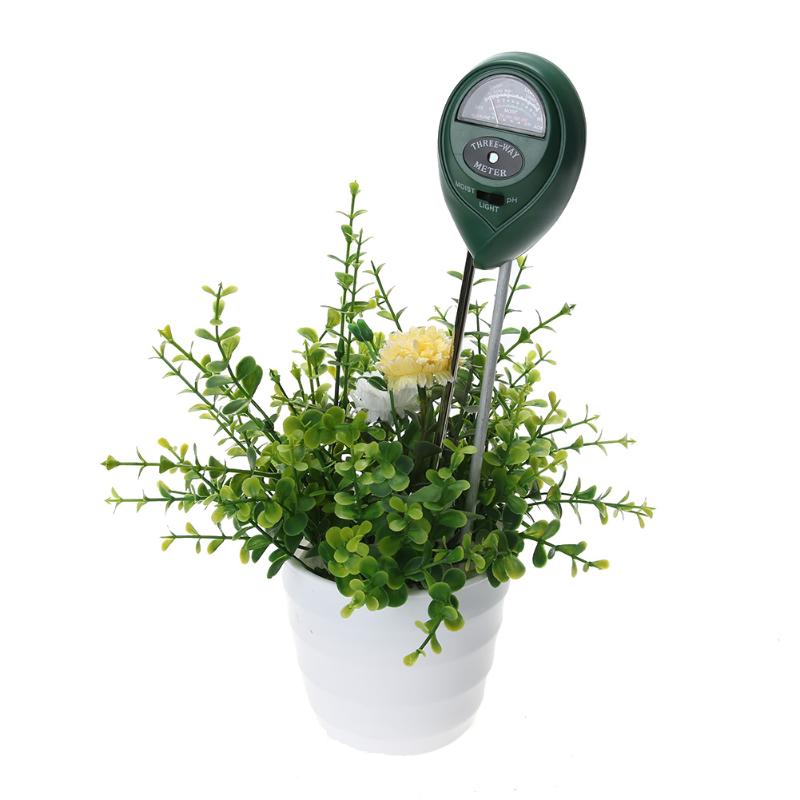 3 in 1 Soil PH Tester Moisture Measuring Plant Flowers humidity Light Meter Hydroponics Analyzer Gardening Detector Hygrometer