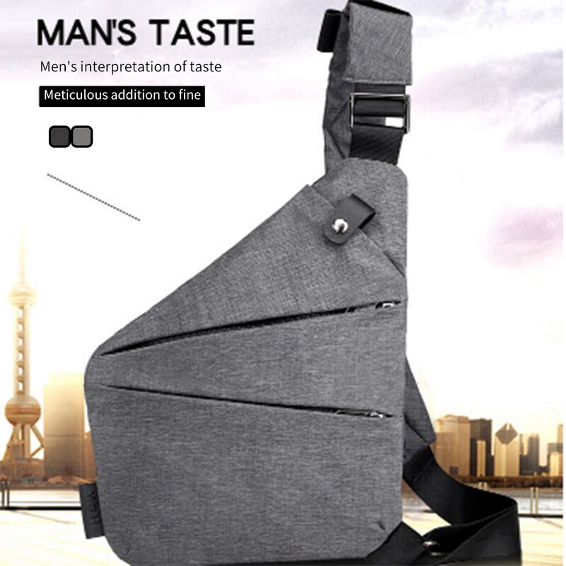 DIHOPE männer Brust Tasche Telefon Tasche Messenger Sport Multi-funktion Schulter Handtasche Persönliche Schulter Anti-diebstahl Tasche
