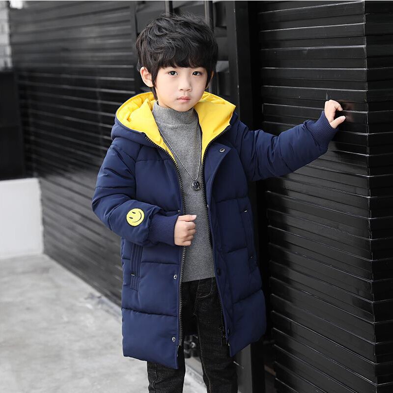 Boys thicker coat coat winter long down pants in the large children's children's cotton jacket children's clothing