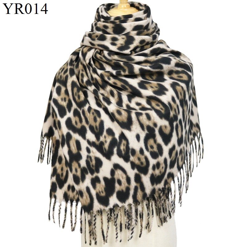 Leopard Shawl Shrugs For Women 200*72 Stole Bridal Wedding Wrap Shawl Cape Cloak Bolero Winter Warm Brown Ivory Scarf Shawls: Ivory