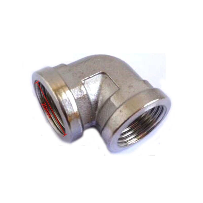 1pc 304 rostfritt stål 1/2 " tråd rak armbåge t-koppling 1/2 tum gasrörsadapter vattenkran kran trädgård bevattning: E-ff