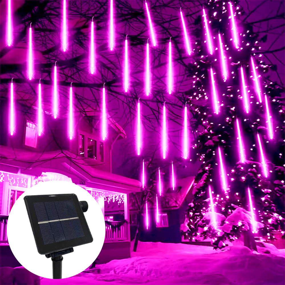 Solar LED Meteor Shower Light String Light Waterproof Fairy Garden Decor Outdoor Led Street Garland Christmas Decoration