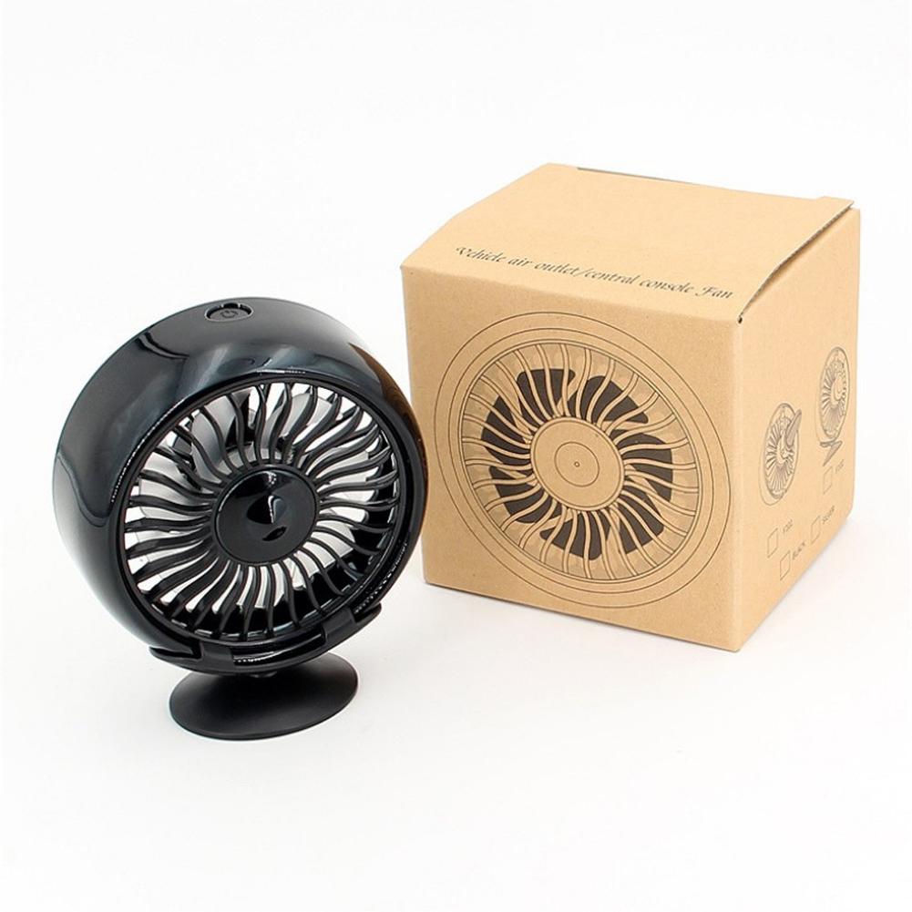 3 Speed Adjustment USB Car Fan Cooling Air Conditioner Colorful Light Dashboard Cooling Electric Fan