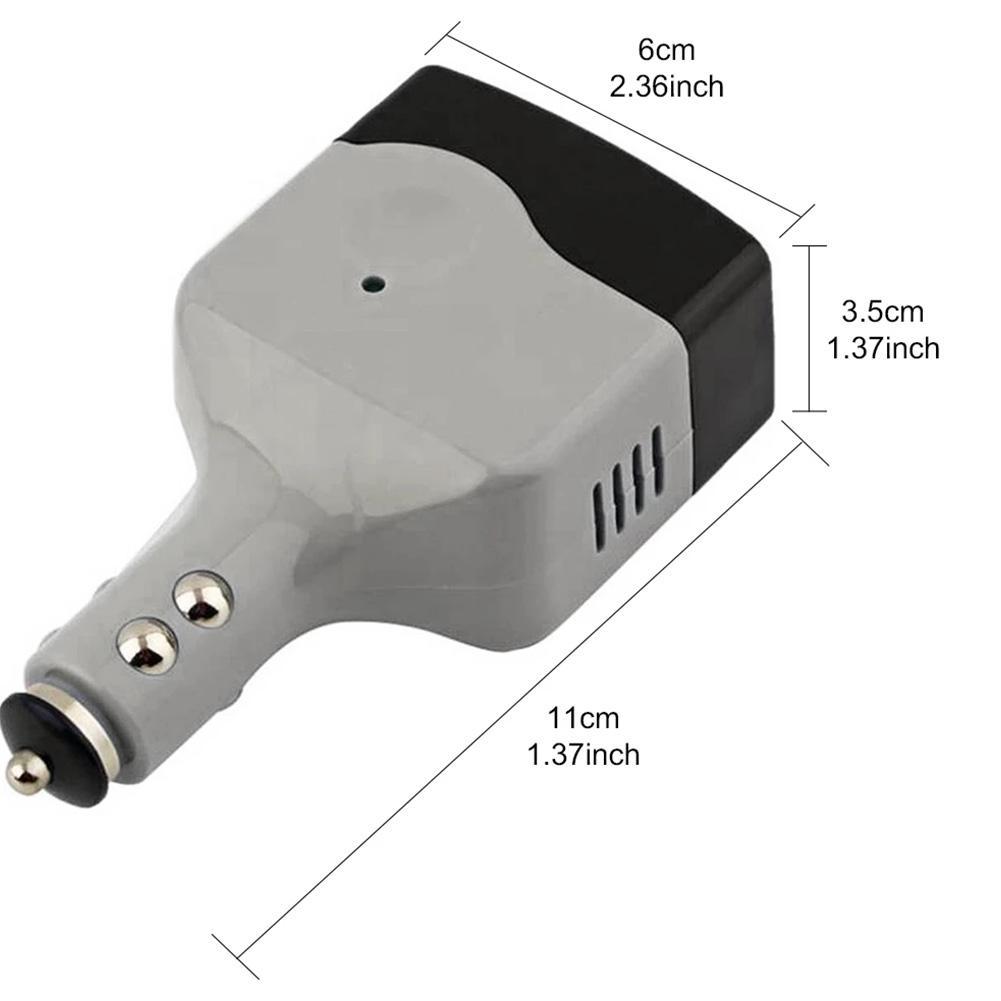 Convertidor de energía para coche, transformador, cargador de teléfono móvil, interfaz USB, Adaptador convertidor de 12V/24V a 220V