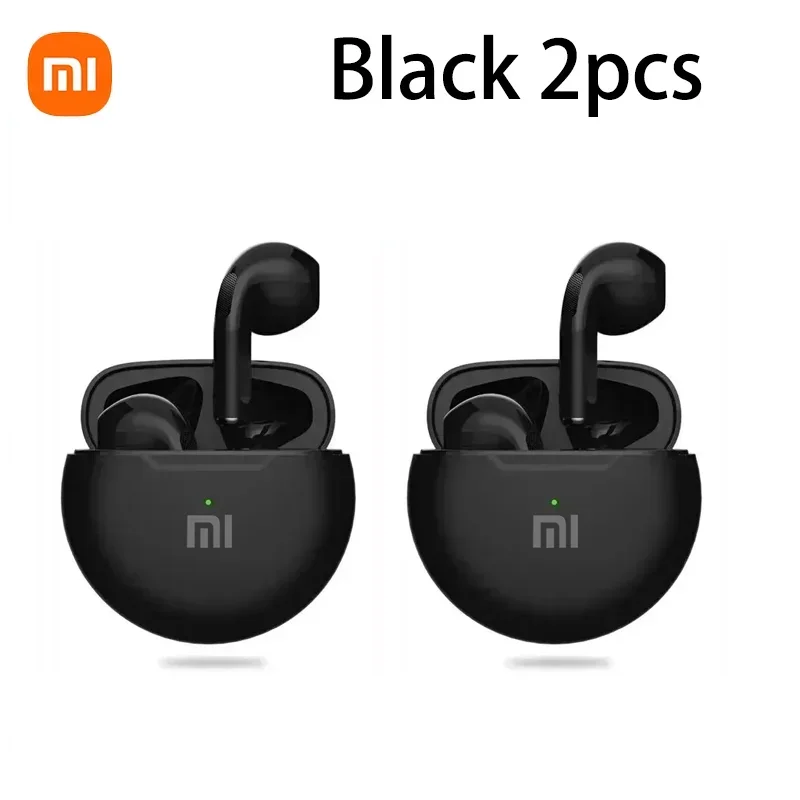 Xiaomi Pro6 Koptelefoon Bluetooth 5.2 TWS 9D Hoofdtelefoon HIFI Gaming Stereo Oproep Oortelefoon Voor iPhone Android Smartphones Oordopjes: Roze