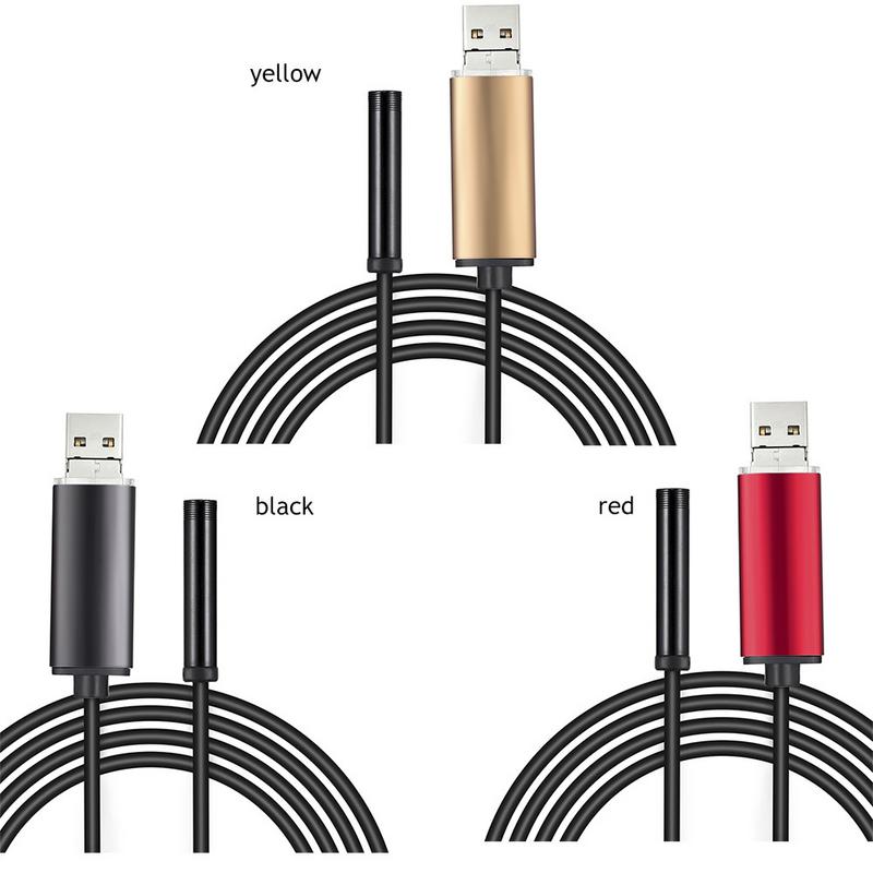 7mm USB Endoscope 130 millions de Pixels 480 P Borescopes Smartphone Micro caméra avec 6 LED 640x480