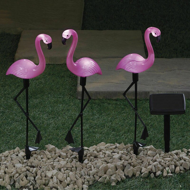 3 stks/set Zonne-energie Flamingo Gazon Lamp Waterdicht Led Verlichting Voor Outdoor Tuin Decoratieve Verlichting Ondersteuning Droshipping