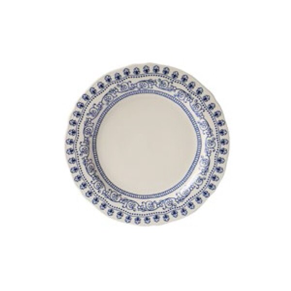 Dishes and plates Blue embossed flower dinner plate and coffee pot: 10.5 inch Plate