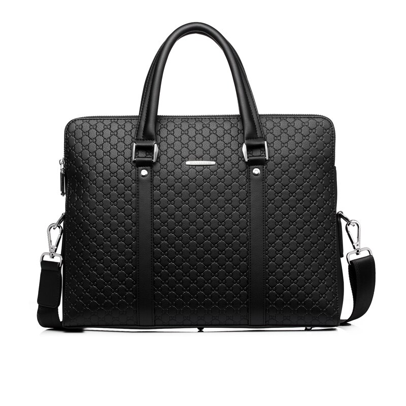 Mannen Aktetas Schoudertas Mannelijke Crossbody Tas 14 Inch Laptop Tas Reistas Man Dubbele Lagen Handtas