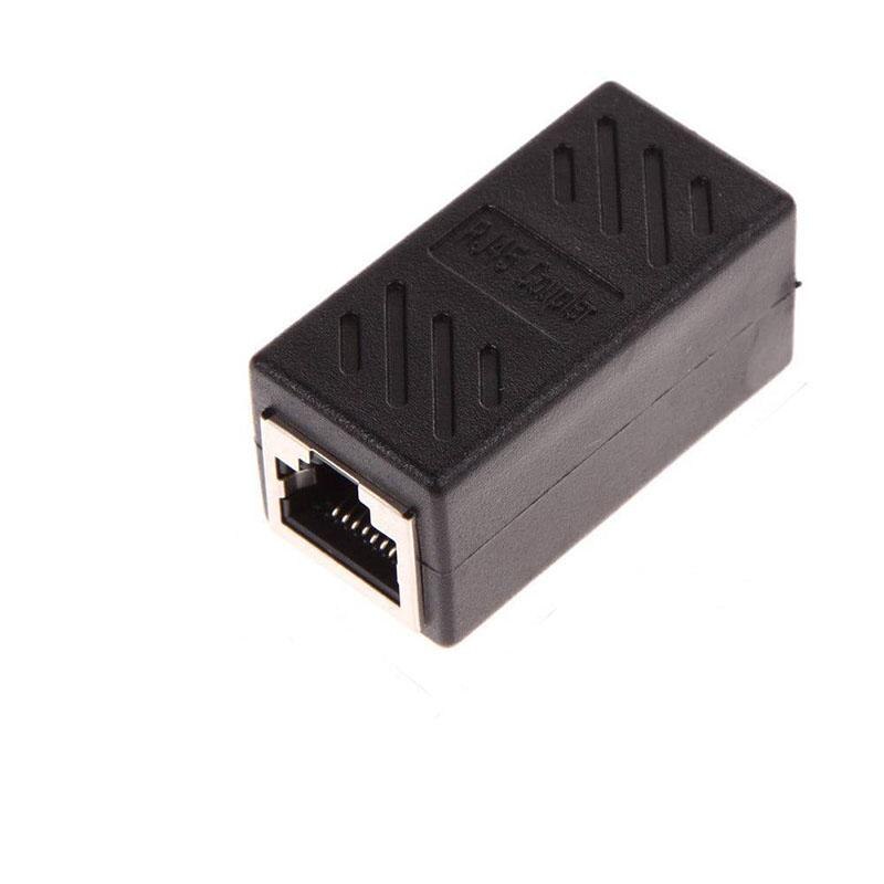 1Pc/2Pcs CAT6 Network Ethernet RJ45 Female – Female LAN Connector Network Adapter Coupler: 1pc