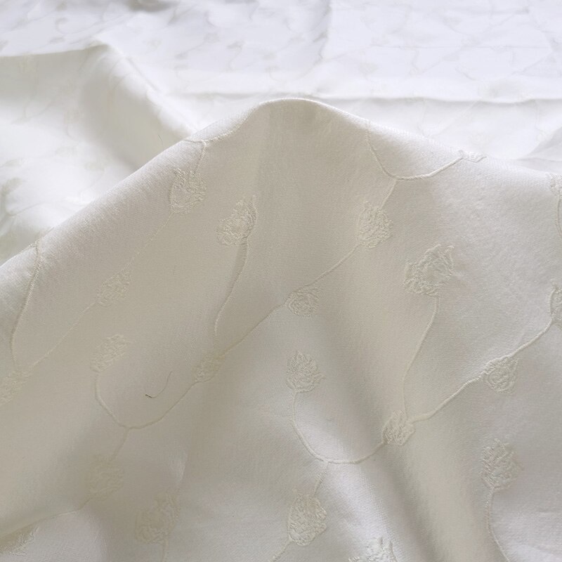 European and American solid color dark pattern jacquard improved cheongsam fabric princess puffy skirt brocade custom fabric