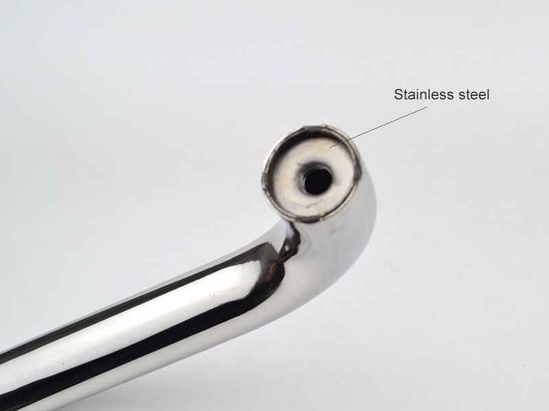 304 Stainless steel shower handle,Single handle, bathroom glass doors handle,Mirror surface, Hole spacing 440mm,