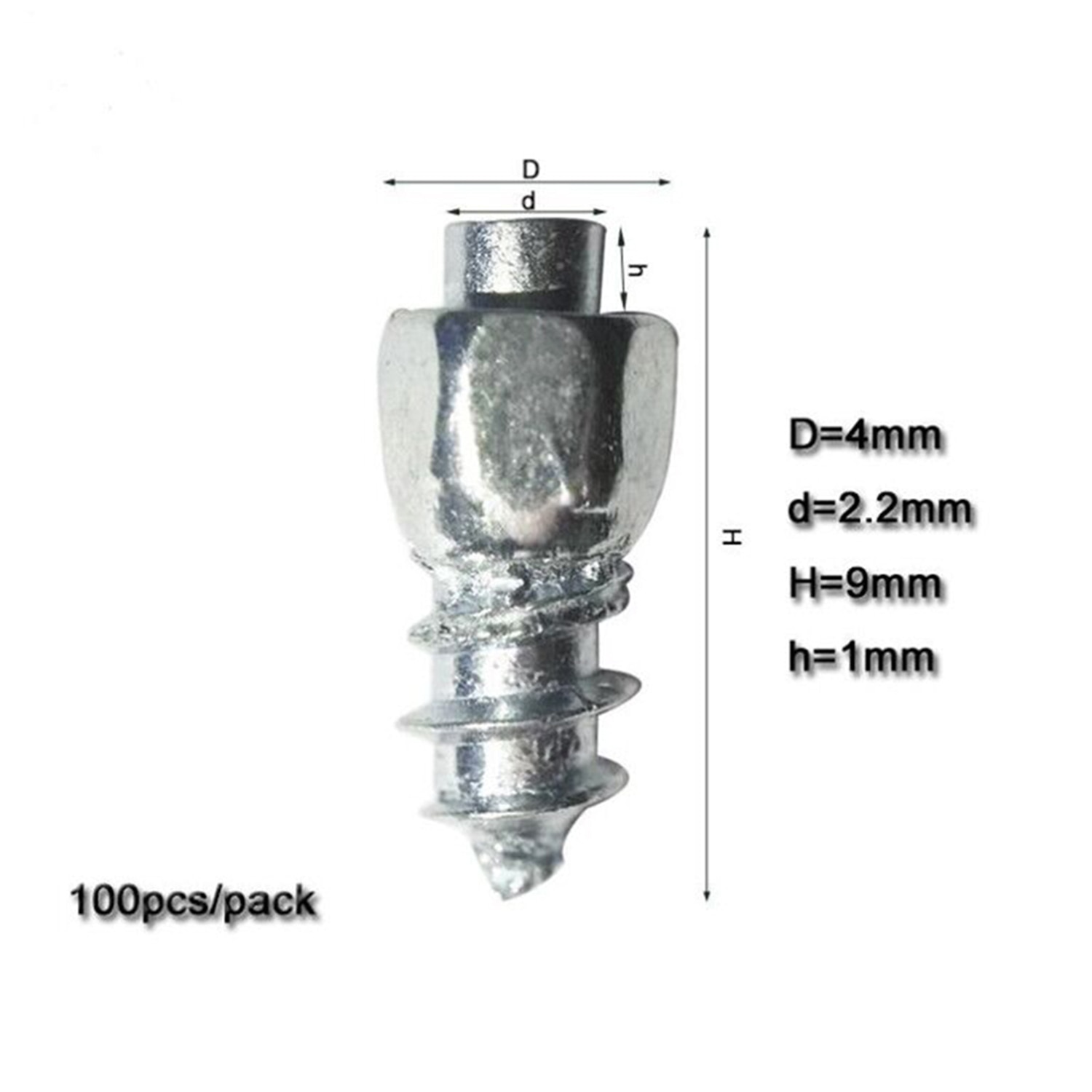 Tornillos de nieve antideslizantes para ruedas, tachuelas de piezas, para coche, motocicleta y bicicleta, novedad de 200