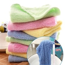 Kitchen Oil Dirt Remover Water Absorption Dish Plate Washing Rag Cleaning Cloth